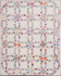 English Paper Piecing Double Wedding Ring 15.25 inch ring Large paper Pack for 9 rings