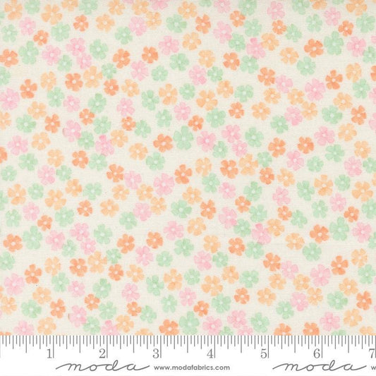 Kindness Daisy Chain Small Floral in Dogwood by Deb Strain for Moda continuous cuts of Quilter's Cotton Fabric