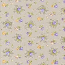 Georgia Medium Floral in Stone by Brenda Riddle Designs for Moda continuous cuts of Quilter's Cotton Fabric