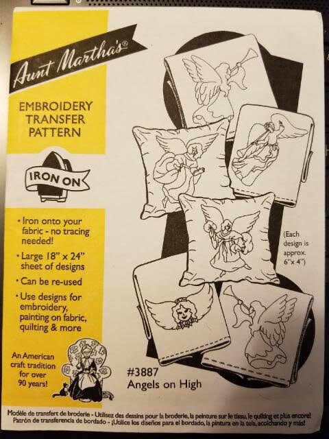 Aunt Martha's Iron On Transfer Patterns for Stitching, Embroidery