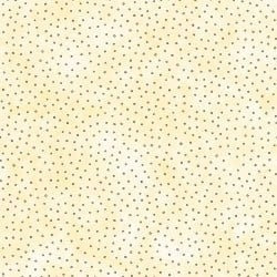 White on Yellow Polka Dot Fabric, Cotton Fabric