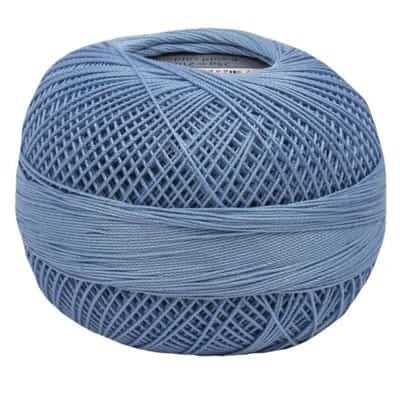 Handy Hands 210-Yard Lizbeth Cotton Thread, 25gm, Medium Blue