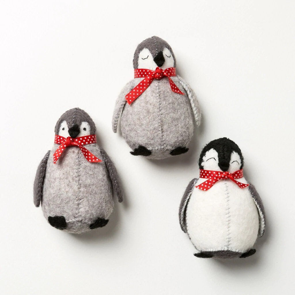 3 Baby Penguins Felt Craft Kit by Corinne Lapierre Limited