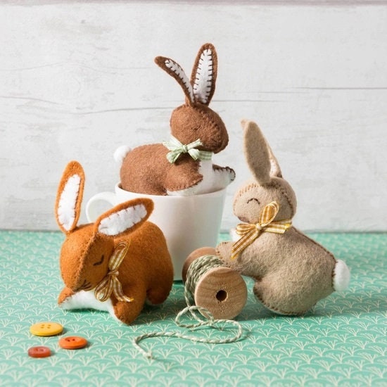 3 Bunnies Felt Craft Kit by Corinne Lapierre Limited