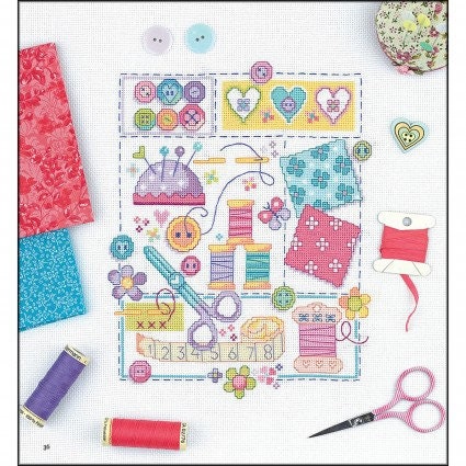 Pretty Stitches 128 page Cross Stitch Pattern Book by Jayne Schofield for Tuva Publishing with 22 projects