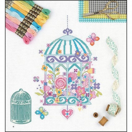 Pretty Stitches 128 page Cross Stitch Pattern Book by Jayne Schofield for Tuva Publishing with 22 projects