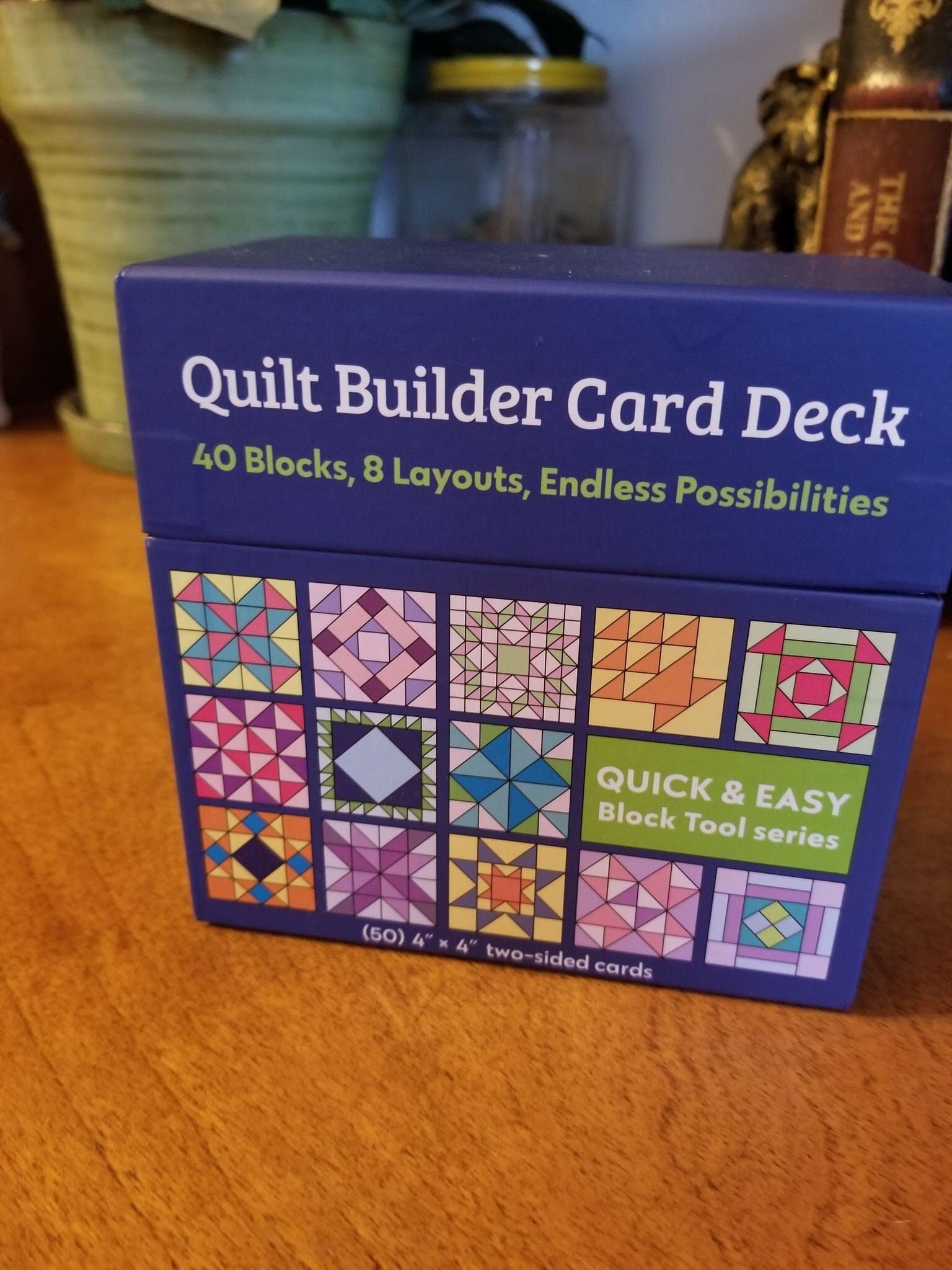 Quilt Builder Card Deck Boxed Set of Quilt Block Patterns with cutting instructions