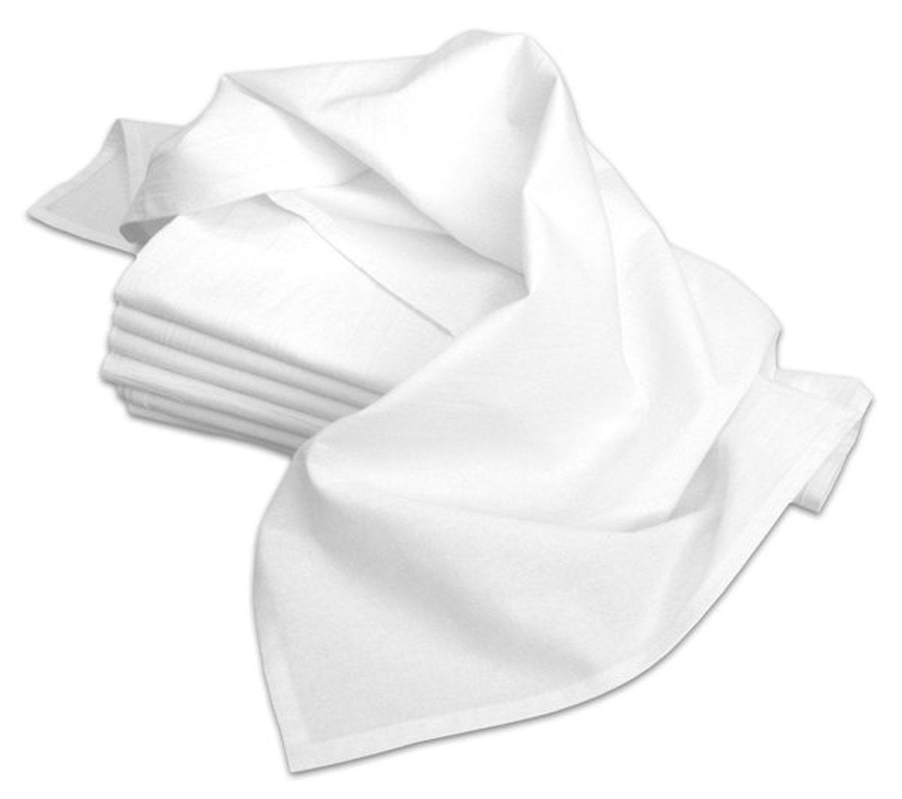 Flour Sack Tea Towels 18 x 28 inches set of 2 Aunt Martha&#39;s 100% Cotton 130 thread count