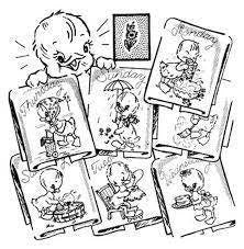 Ducky Ducks Aunt Martha's #3740 Vintage Embroidery Hot Iron Transfer Cross Stitch Pattern