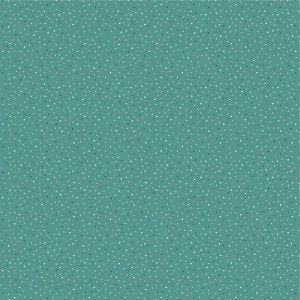 Lakehouse Teal Country Confetti print by Poppie Cotton 1 yard cut of Quilter's Cotton Fabric