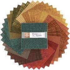 Woolies Flannel Desert Sunset Charm Pack by Bonnie Sullivan for Maywood Studios 100% Cotton Flannel
