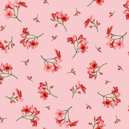 Prose Little Flowers in Pink by Maywood Studio continuous cuts of Quilter&#39;s Cotton Fabric