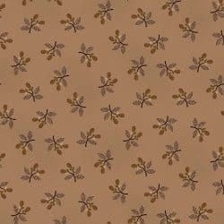 Right As Rain Sprigged Pears in Taupey Gray by Henry Glass continuous cuts of Quilter's Cotton Fabric