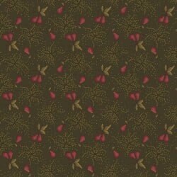 Right As Rain Pear Orchard in Green by Henry Glass continuous cuts of Quilter&#39;s Cotton Fabric