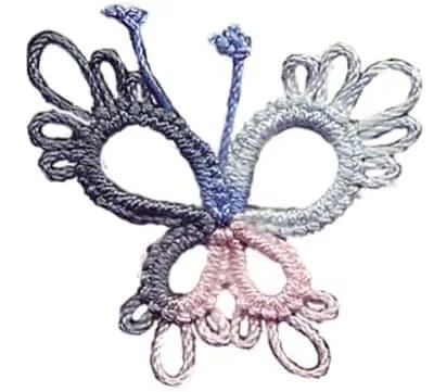 Denim Whisper Lizbeth 120 Size 20 100% Egyptian Mercerized Cotton Variegated Tatting Thread