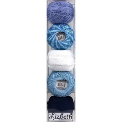 Frozen Moon Specialty Pack of Lizbeth size 20. 5 balls 100% Egyptian Cotton Tatting Thread