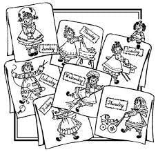 Shaggie Maggie Aunt Martha's #3987 Vintage Embroidery Hot Iron Transfer Cross Stitch Pattern