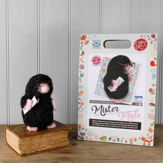 Mr Mole Needle Felting Kit by the Crafty Kit Company