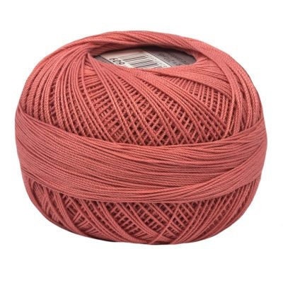 Coral Pink Dark Lizbeth 609 Size 20 100% Egyptian Mercerized Cotton Tatting Thread