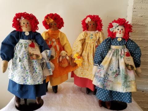 Handmade Annie dolls. Limited Edition Series by Sunnie Andress