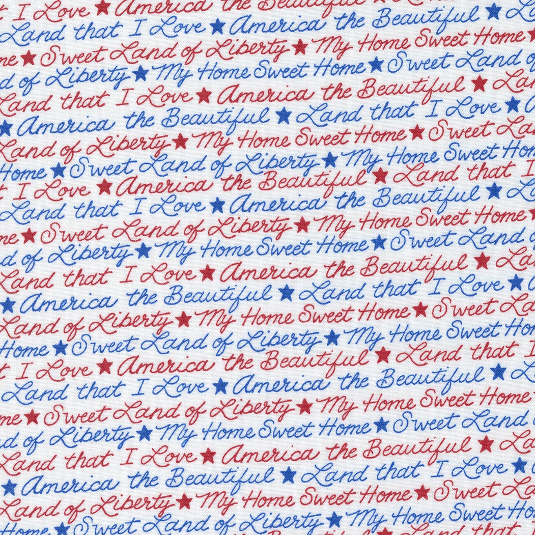 All American by Moda Quilter's Cotton Fat Eighths Bundle. 26 Fat Eighth yards of 9 inch x 22 inch rectangles