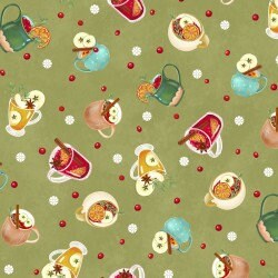 Hot Cider by P&B Textiles Quilter's Cotton Charm Pack. 42 piece collection of 5 inch squares