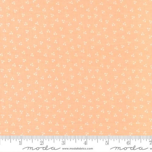 Spring Dot Dots in Peach from Bountiful Blooms by Moda continuous cuts of Quilter's Cotton Fabric