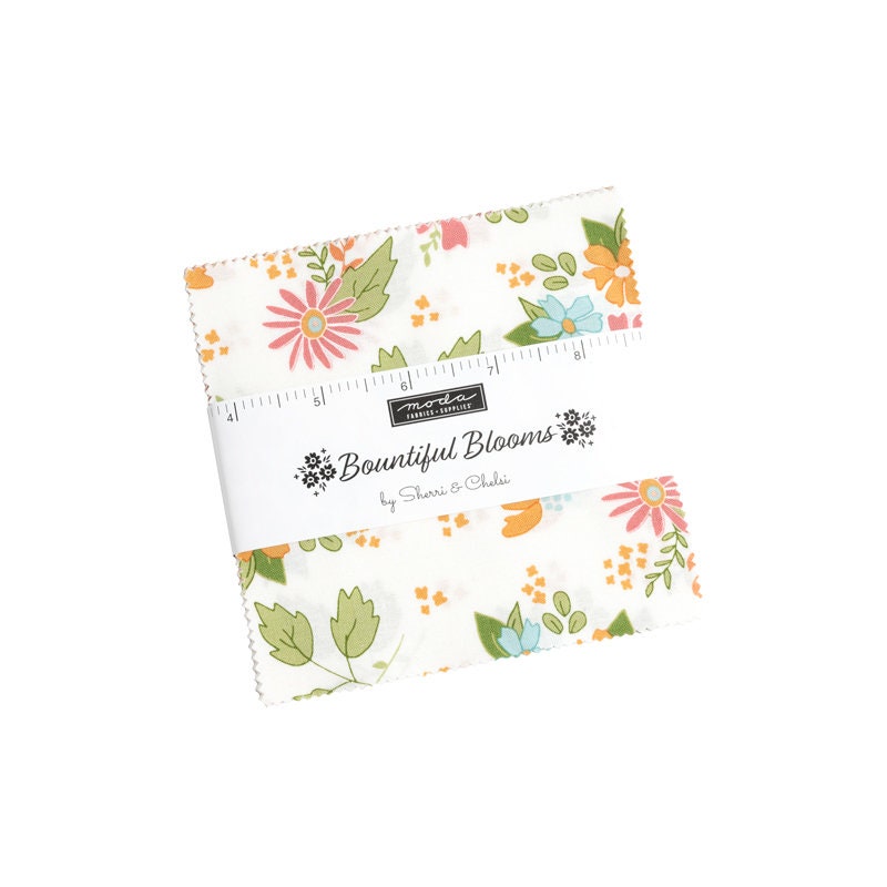 Bountiful Blooms by Moda Quilter's Cotton Charm Pack of 42 5 x 5 inch squares