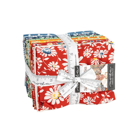 Sweet Melodies by Moda Quilter's Cotton Fat Quarter Bundle. 28 different 18 inch x 21 inch rectangles