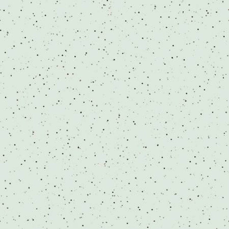 Bramble Patch Splatter Dot in Green by Maywood Studio designed by Hannah Dale, continuous cuts of Quilter's Cotton Fabric