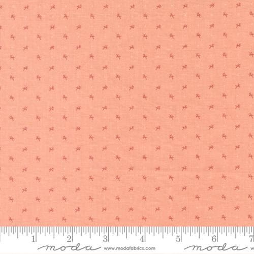 Dinah's Delight Twig & Dot Shirting in Sweet Pink by Betsy Chutchian for Moda continuous cuts of Quilter's Cotton Fabric