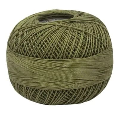 Dark Olive 678 Lizbeth Size 20 100% Egyptian Cotton Tatting Thread