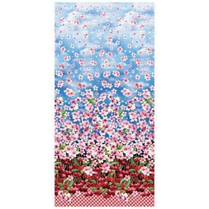 Field a border print from the Cherry Hill collection by Kanvas Studio for Benartex  continuous cuts of Quilter's Cotton Fabric