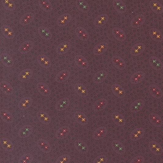 Chickadee Landing Twin Bloom Dots in Crocus by Kansas Troubles for Moda Fabrics. Continuous cuts of Quilter's Cotton Fabric