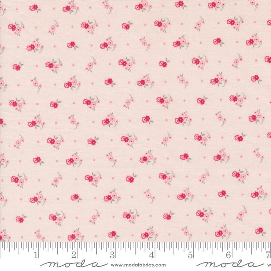 Meadowsweet Ditsy in Pink from the My Summer House collection by Bunny Hill Designs for Moda continuous cuts of Quilter's Cotton Fabric