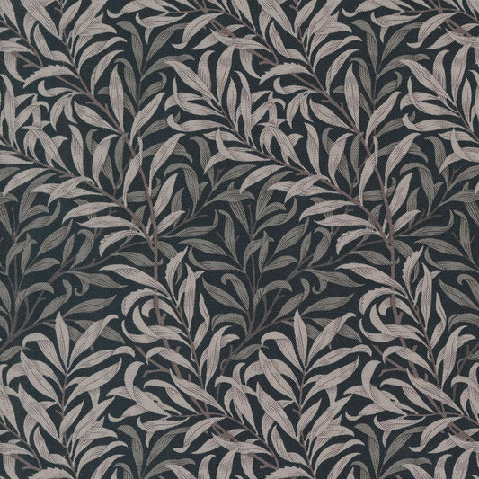Willow Boughs Blenders Leaf Vines in Ebony from the Ebony Suite collection by Barbara Brackman for Moda. Continuous cuts of Quilter's Cotton