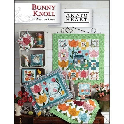 Bunny Knoll on Wander Lane Block 4 April Block of the Month by Nancy Halvorsen