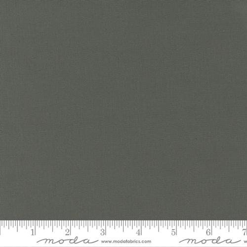 Bella Solids in Etchings Charcoal by Moda.  Continuous cuts of Quilter's Cotton Fabric