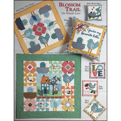 Blossom Trail on Wander Lane Block 5 May Block of the Month by Nancy Halvorsen