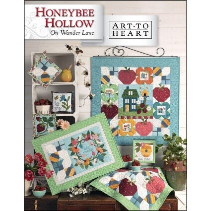 Honeybee Hollow on Wander Lane Block 6 June Block of the Month by Nancy Halvorsen