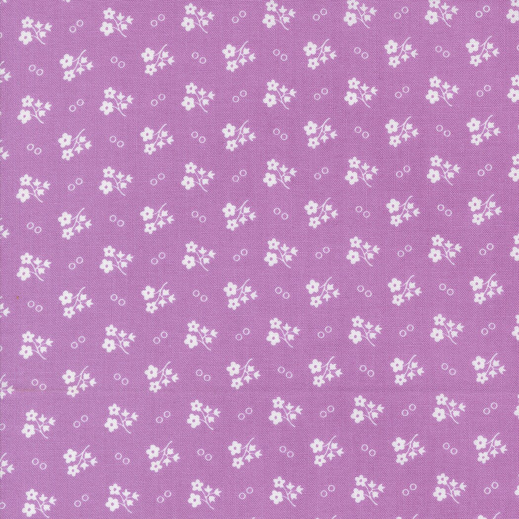 30's Playtime Daisy Dot Ditsy Dot in Lilac by Moda continuous cuts of Quilter's Cotton Fabric