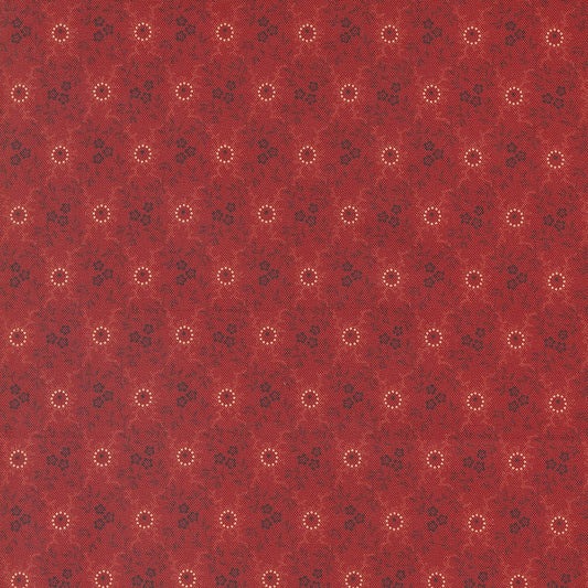 Lydia's Lace London Grace Shirting in Crimson by Betsy Chutchian for Moda Fabrics. Continuous cuts of Quilter's Cotton Fabric