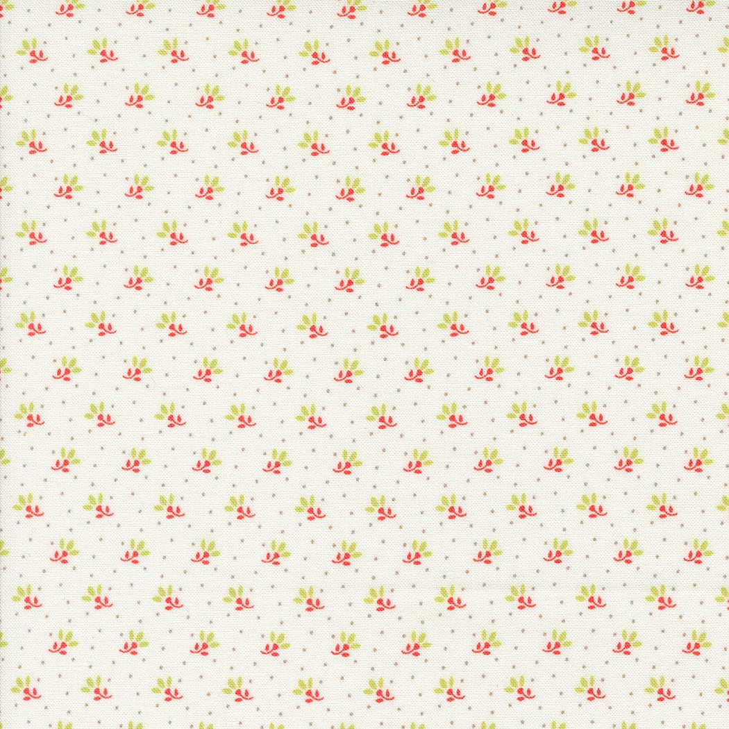 Jelly and Jam Ditsy Small Floral Dots in Cotton by Fig Tree & Co for Moda Fabrics. Continuous cuts of Quilter's Cotton Fabric