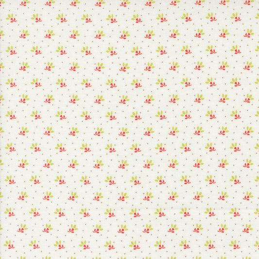 Portofino Florentine Florals in Cloud by Fig Tree & Co for Moda Fabrics. Continuous cuts of Quilter's Cotton Fabric