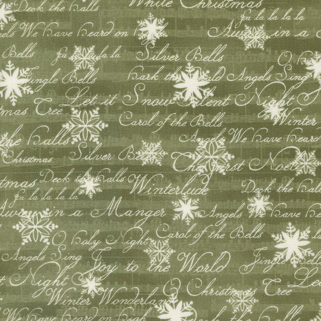 A Christmas Carol by 3 Sisters for Moda Quilter's Cotton Charm Pack of 42 5 x 5 inch squares