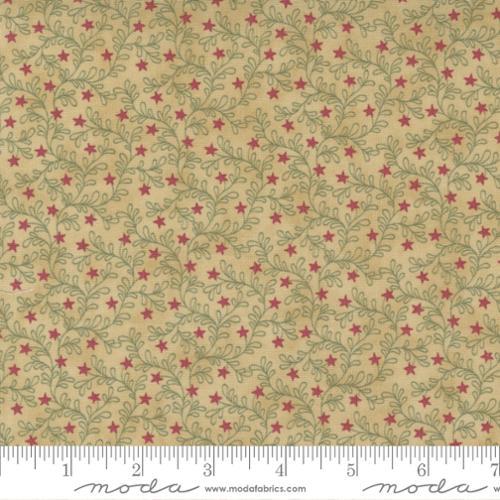 Threads that Bind Moss Rose Blender Vine in Tan Multi by Blackbird Designs for Moda continuous cuts of Quilter's Cotton Fabric