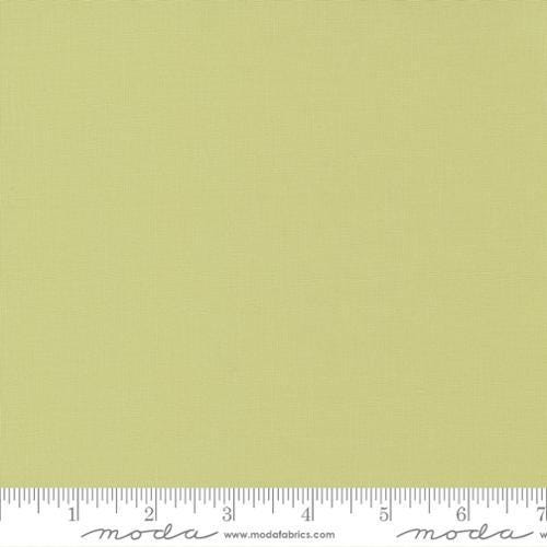 Bella Solids in Celery by Moda.  Continuous cuts of Quilter's Cotton Fabric