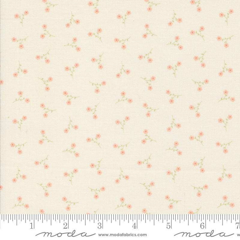 Dainty Toss Ditsy in Porcelain from Dainty Meadow by My Sew Quilty Life for Moda. Continuous cuts of Quilter's Cotton Fabric