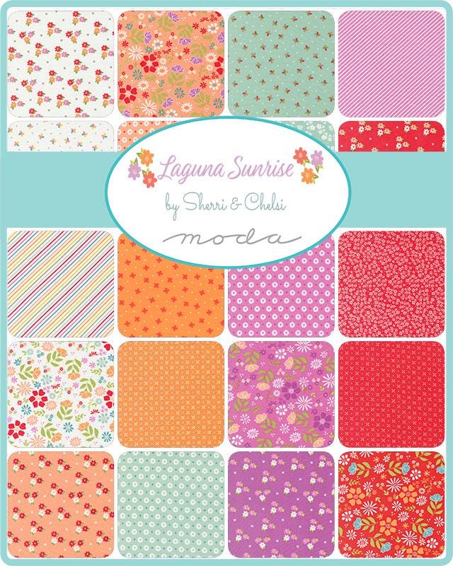 Laguna Sunrise Orange Peel Blender Dot in Off White by Sherri & Chelsi for Moda. Continuous cuts of Quilter's Cotton Fabric