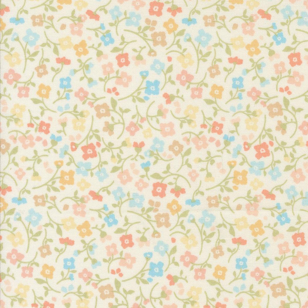 Dainty Meadow by My Sew Quilty Life for Moda Fabrics. Quilter's Cotton Mini Charm Pack of 42 2.5 x 2.5 inch squares